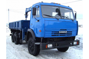 КамАЗ 45143 самосвал с/х г/п 10т на 2 стороны с манипулятором Тадано г/п 3 т